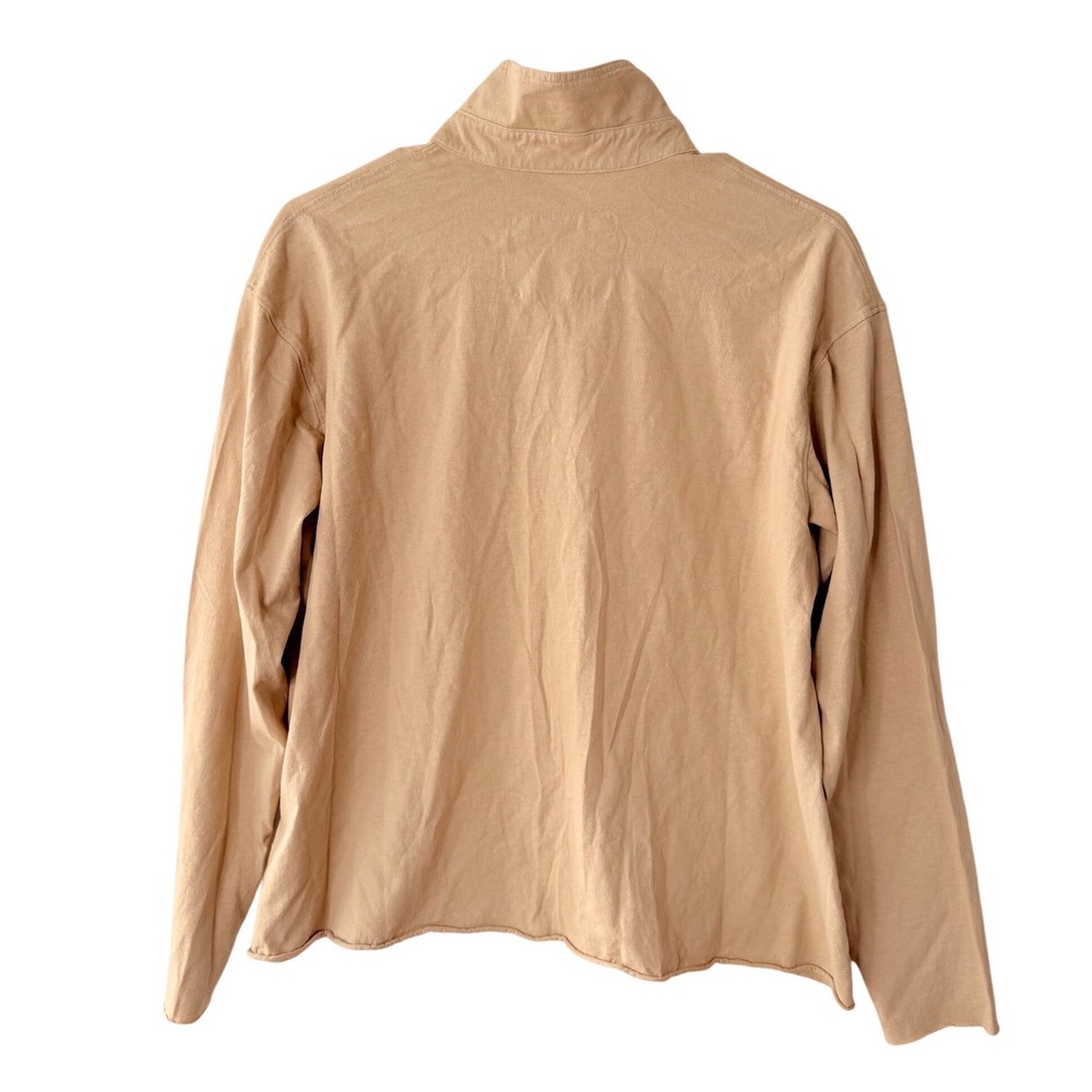 FRANK & EILEEN Tan Patrick Popover‎ Minimalist Coastal Pullover Shirt MED $178 - Picture 2 of 11